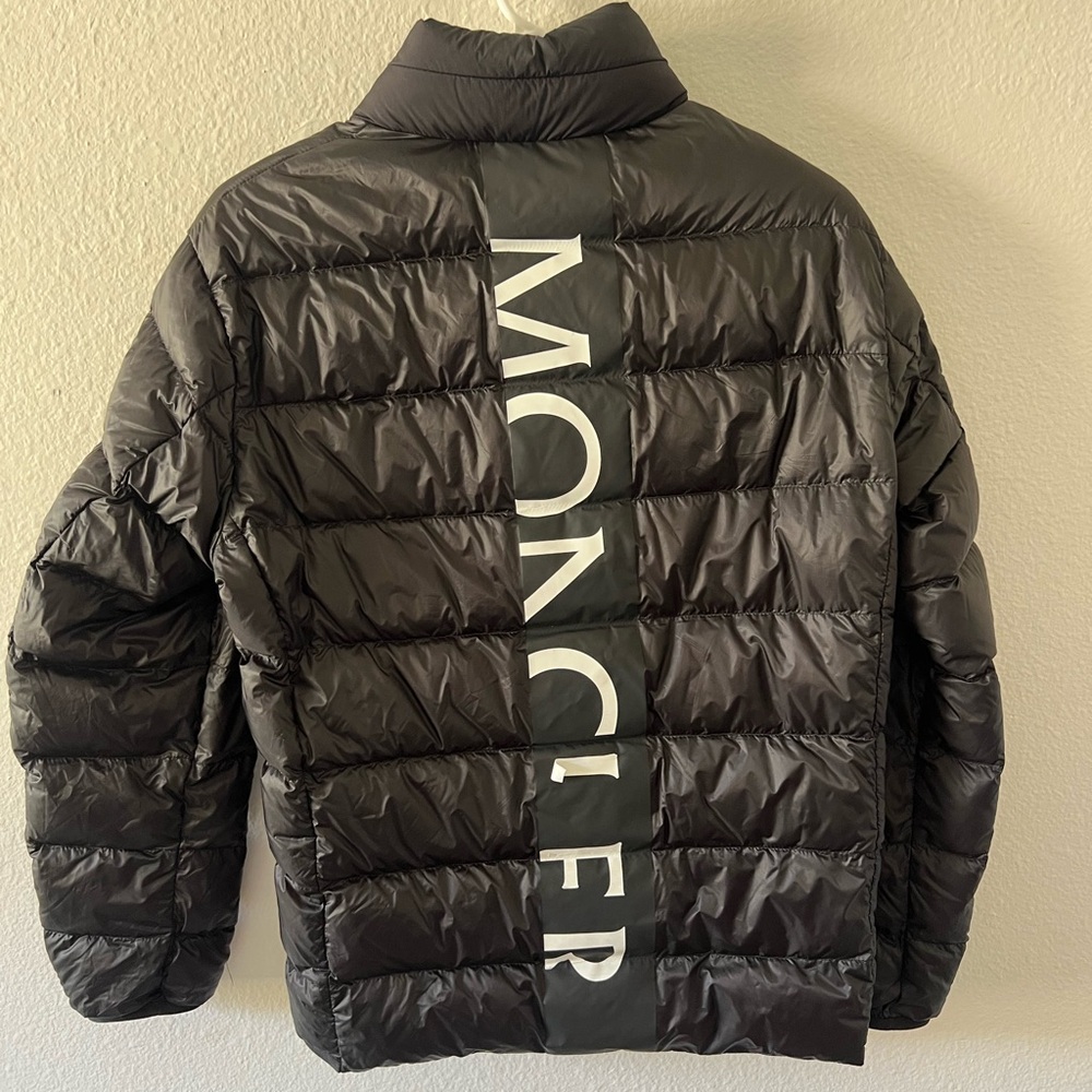 Women's MONCLER Bea Quilted Down Puffer Jacket Hooded Black RARE Size 1 ~S